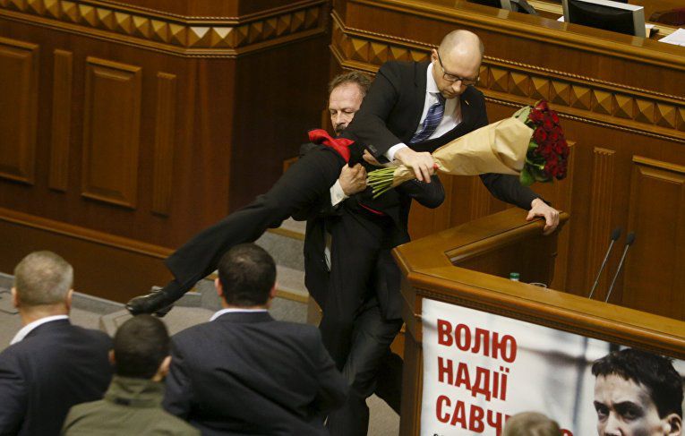 10 февраля украинские СМИ сообщилио предрешенности отставки Яценюка. Фото: ria.ru