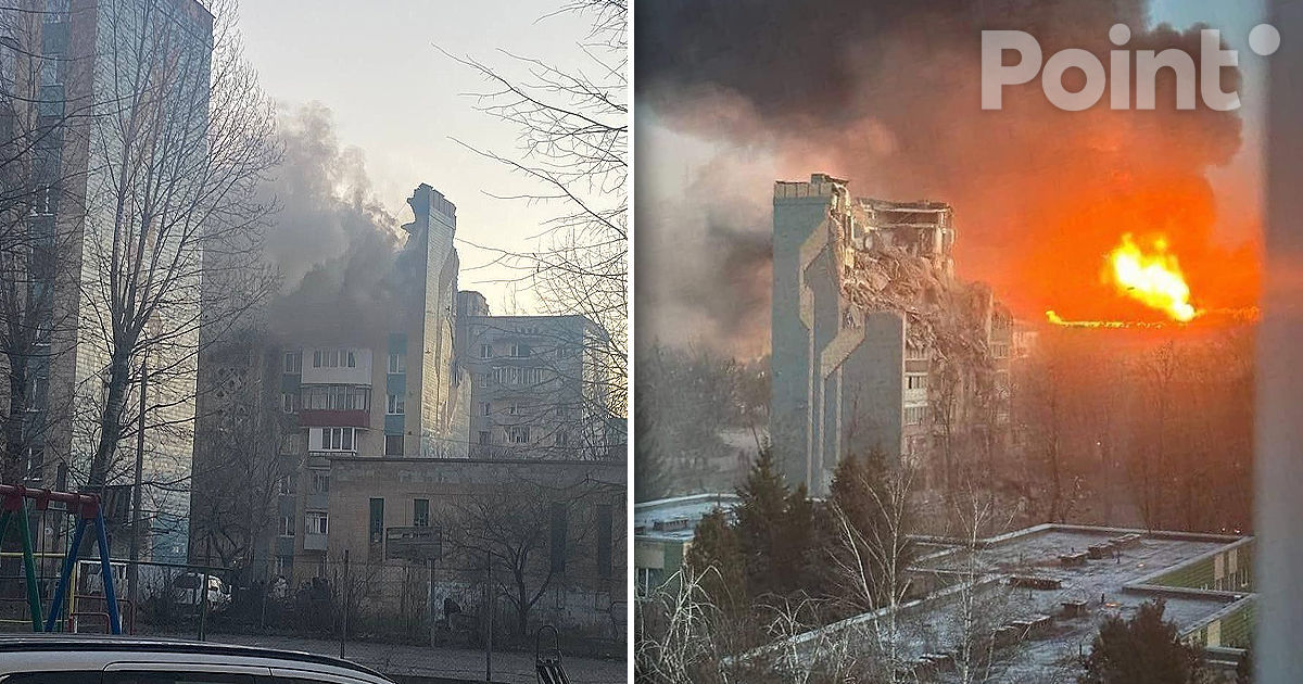 Atac masiv asupra orașelor Lvov și Ternopil: Un bloc de locuințe a fost distrus și sunt răniți.