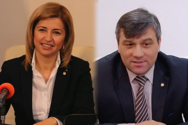 Кандидаты в башканы Ирина Влах и Сергей Бузаджи. Фото: gagauzinfo.md