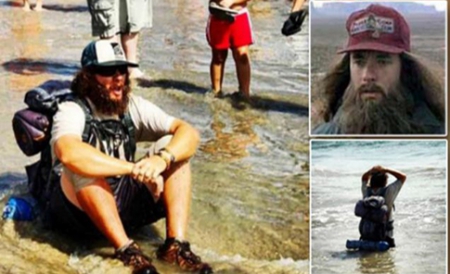 Mulţi compară experienţa lui Nick cu cea a lui Forrest Gump, celebrul personaj cinematografic.