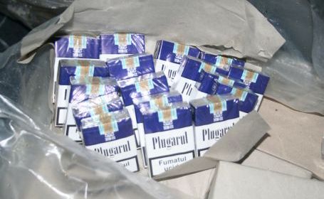 Румынские пограничники изъяли около 960 блоков контрабандных сигарет марки Plugarul. Фото: adevarul.ro