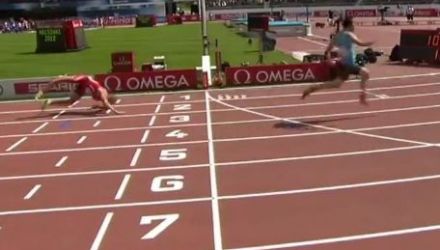  Accidentare şocantă la cursa de 100 m de la Campionatul European de Atletism ce are loc în aceste zile la Halsinki. 