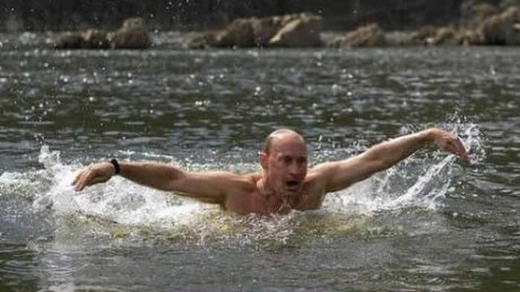 Vladimir Putin va trebui să-şi exercite îndemânarea de înotător în apele reci ale lacului Lough Erne.