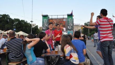 Piața Marii Adunări Naționale din Chișinău a fost arhiplină în această seară