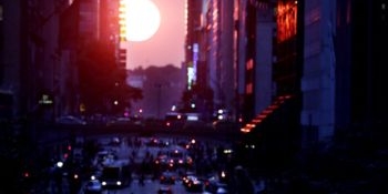 Următorul ” Manhattanhenge” complet se va produce anul viitor.