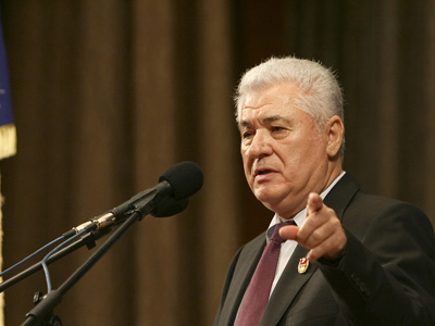 Vladimir Voronin, a susţinut astăzi o lecţie publică la Universitatea Liberă Internaţională din Moldova (ULIM). 