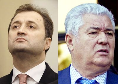Лидер ЛДПМ Влад Филат и лидер ПКРМ Владимир Воронин. Фото: actualitati.md