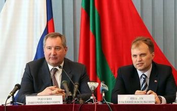 La întrevedere a participat şi pretinsul ministru de externe din stânga Nistrului, Nina Ştanski