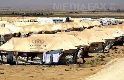 Tabăra de refugiati Ramtha (Imagine: Mediafax Foto/AFP)