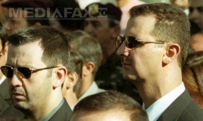 Maher Al-Assad (stânga) şi Bashar Al-Assad (Imagine: Mediafax Foto/AFP)