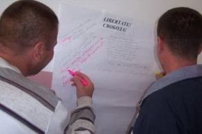 Заключенные из тараклийского пенитенциарного учреждения №1 приняли 29 августа участие в акции «напиши, что думаешь».