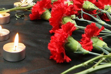 Каждый из них принес по две гвоздики в знак память о погибших и пострадавших.