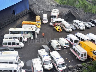 Bilanţul exploziei produse într-o mină din China a ajuns la 37 de morţi (Imagine: AFP / MediafaxFoto)