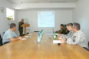 Un grup de genişti din Armata SUA au efectuat, în perioada 24-27 septembrie, o vizită de familiarizare în Armata Naţională