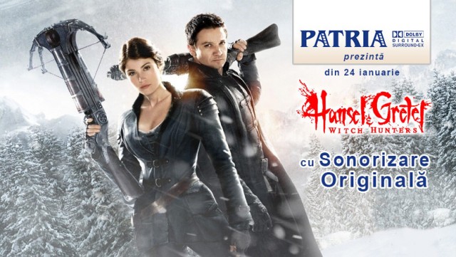Un anunţ al cinematografului  anunţa despre faptul că filmul „Hansel & Gretel: Witch Hunters” va fi difuzat cu sonorizare originală şi cu subtitrare în limba de stat.