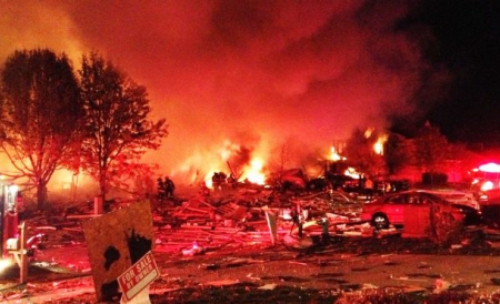 Explozia a fost atât de puternică încât s-a auzit la o distanţă de aproape cinci kilometri.