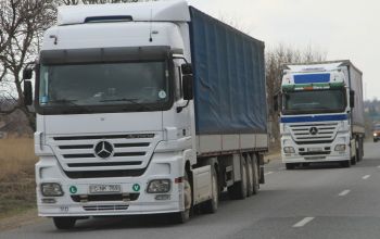 Datele BNS relevă că volumul mărfurilor transportate în primul trimestru, curent a descrescut cu 28,9%