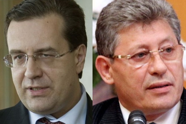 Лидер ЛП Михай Гимпу и спикер парламента Мариан Лупу. 