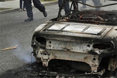 „Lukanikos” este porecla unui cîine, care putea fi deseori văzut printre participanţii la protestele din Grecia,