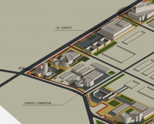 На первом плане разместятся объекты соцкультбыта. Иллюстрация из материалов примарии Бельц