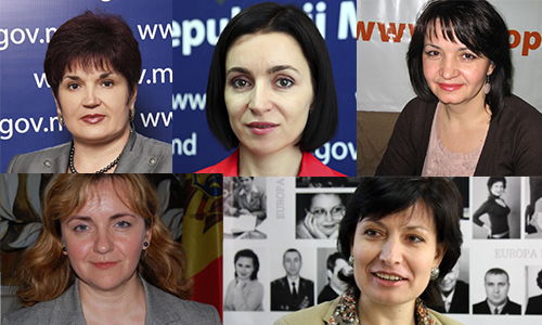 Tatiana Potîng, Natalia Gherman, Maia Sandu, Monica Babuc și Valentina Buliga sînt cele cinci femei care fac parte din Guvernul nou învestit. 