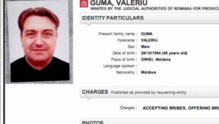 Autoritățile de la București așteaptă informații de la Interpol despre locul aflării deputatului PD, Valeriu Guma.