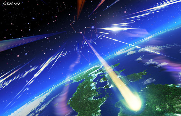 Acest fenomen se datorează dezintegrării în atmosfera Pămîntului a resturilor de materie provenite de la o cometă.