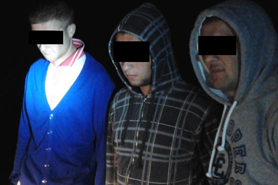 Три молодых человека были задержаны пограничной полицией в Готештах при попытке пересечь границу незаконным путем.