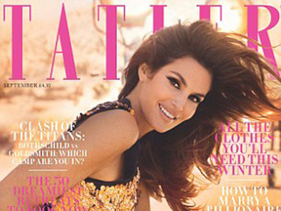 Modelul în vârstă de 46 de ani a pozat pentru coperta revistei "Tatler"