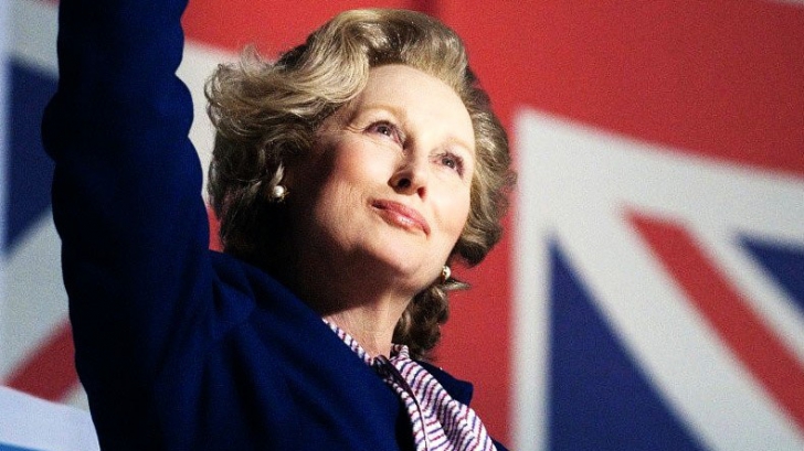 Meryl Streep i-a dat viaţă pe marile ecrane lui Margaret Thatcher, cea mai puternică figură feminină din viaţa politică a anilor 80.