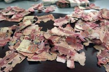 Термиты изуродовали купюры и банк отказался их принимать.