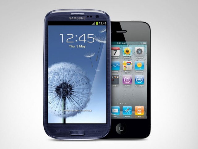 Samsung Galaxy и Apple iPhone. Фото: vesti.ru