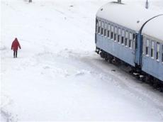 Сильные снегопады парализовали транспорт в Центральной Европе.