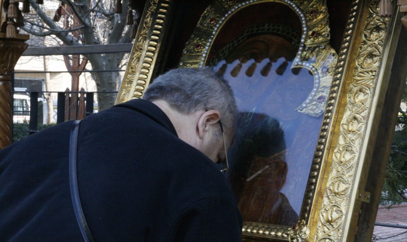 În orașul Bălți a fost adusă icoana făcătoare de minuni a Maicii Domnului. Foto: simbol