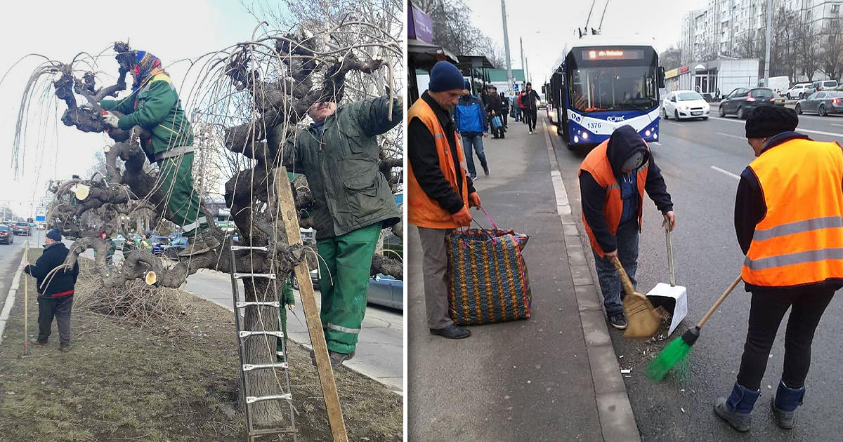 Кишинев начинает готовиться к весенней уборке улиц. Коллаж: Point.md