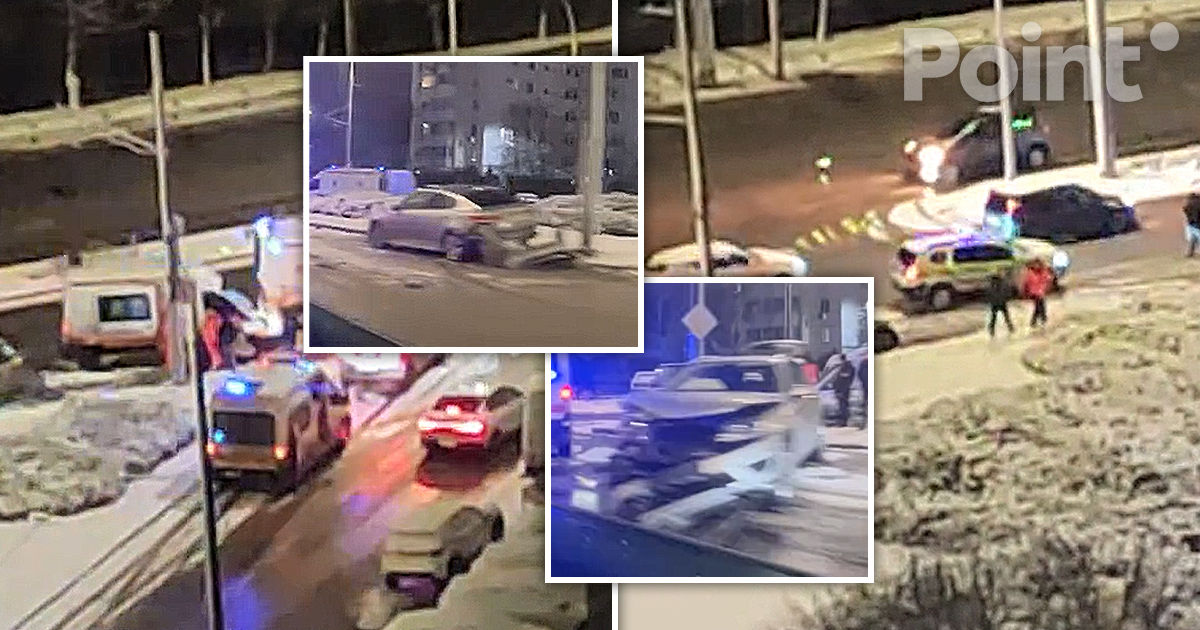 Accident nocturn în Capitală: Două persoane, spitalizate.