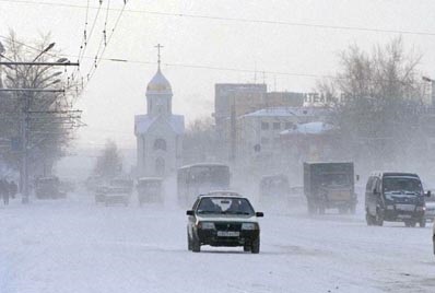 Acum, în capitala republicii sînt minus 42 de grade Celsius, iar ceaţa este foarte densă.