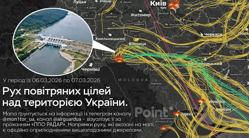 Россия атаковала ракетами Новоднестровск: есть риск повреждения дамбы.