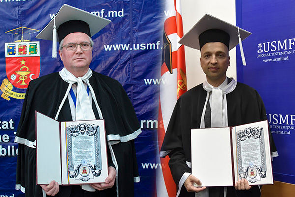 Звание Doctor Honoris Causa присвоено врачам Александру Мустя и Григорию Тиника.