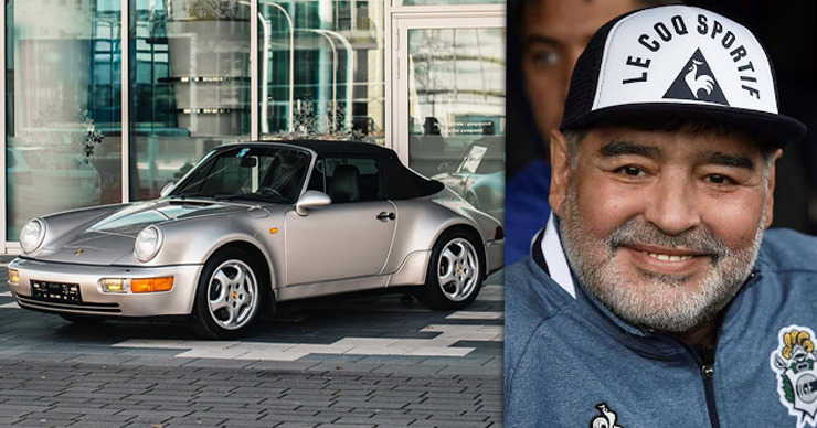 В Париже на аукционе будет продан эксклюзивный кабриолет Porsche Диего Марадоны. Фото: Point.md.