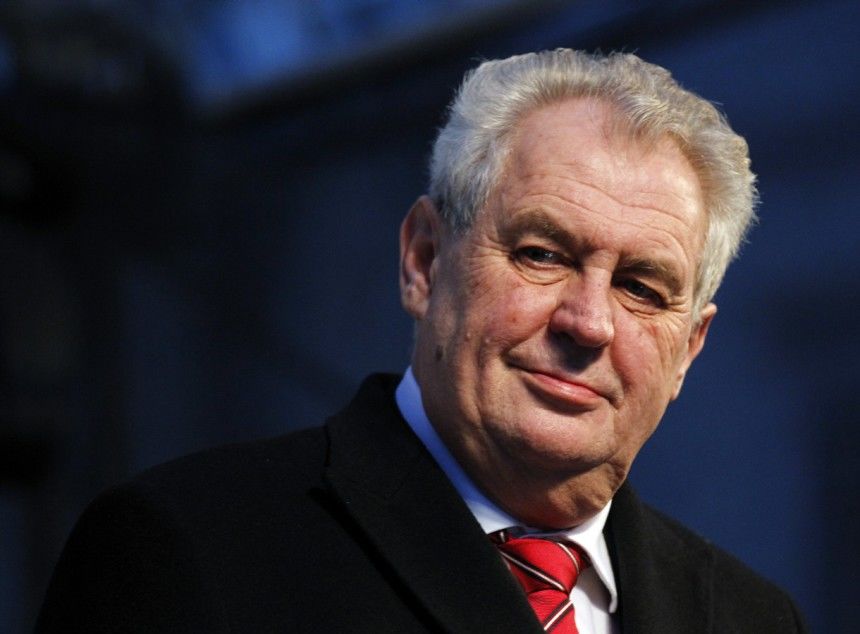 Președintele Cehiei, Milos Zeman.