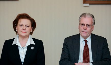 Валентина Лескай и Огмундур Йонассон.