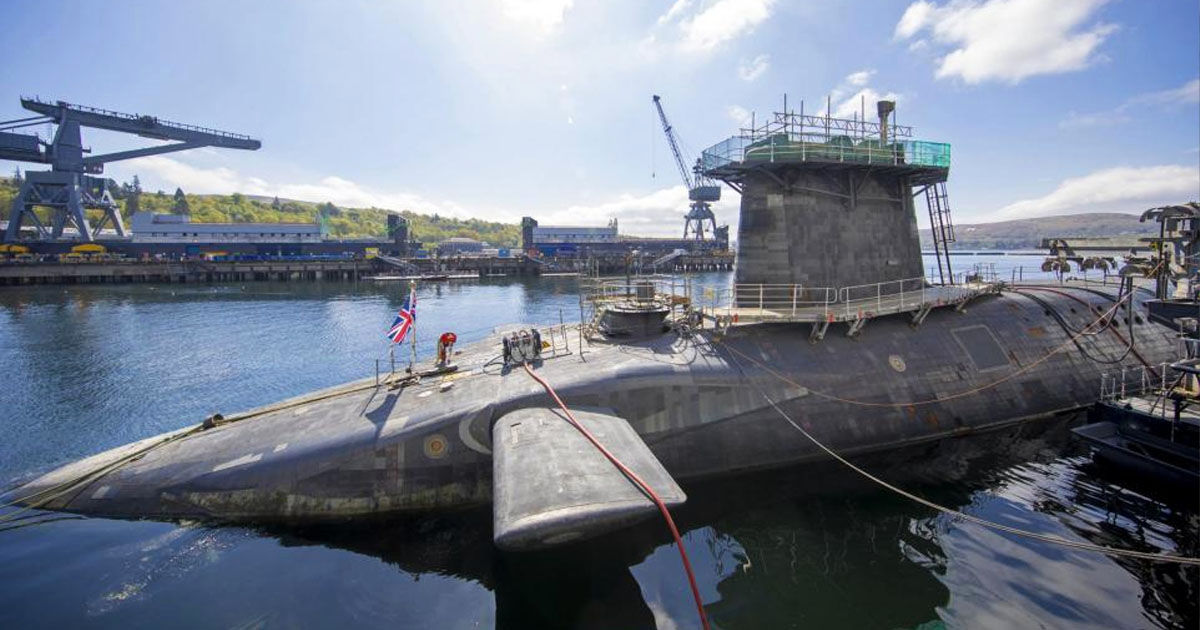 Incident nuclear grav la o bază navală britanică.