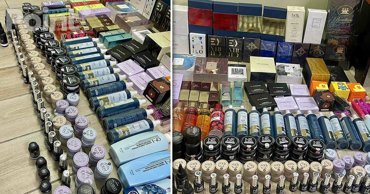 Un lot nedeclarat de produse cosmetice și de parfumerie, confiscat de vameși.
