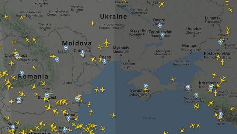 Интенсивное воздушное движение в Румынии: самолеты облетают Украину.