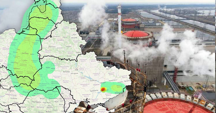 Радиация дойдет до соседних государств: ученые показали последствия взрыва Запорожской АЭС. Коллаж: Point.md