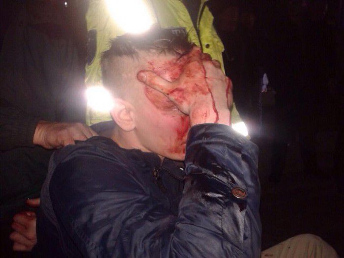Au băut și au început să insulte protestarii din PMAN. Foto: moldova.org