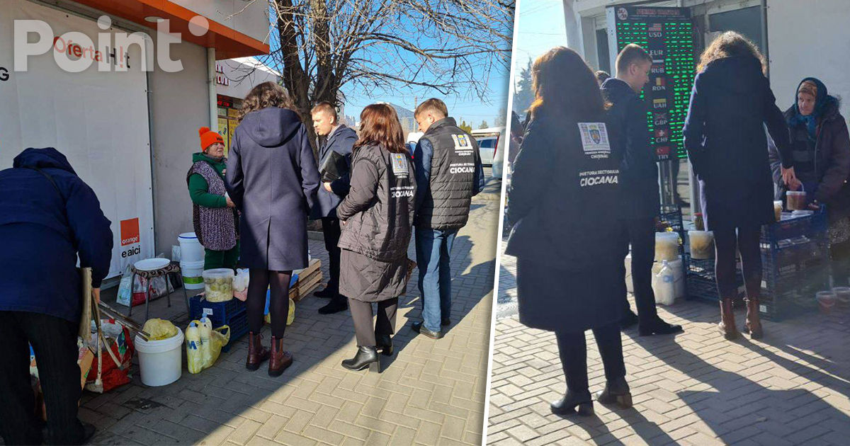 Vânzători din sectorul Ciocana, forțați să plece din stradă.