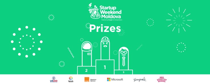 Premiile Startup Weekend Moldova susțin echipele spre succes