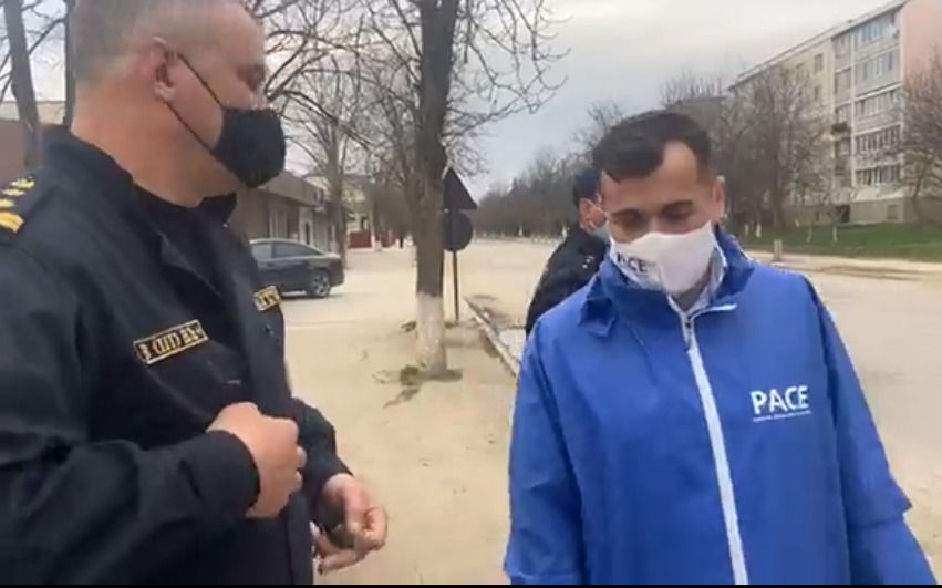 Задержан активист партии PACE, плеснувший зеленкой в Тудора Тутунару.